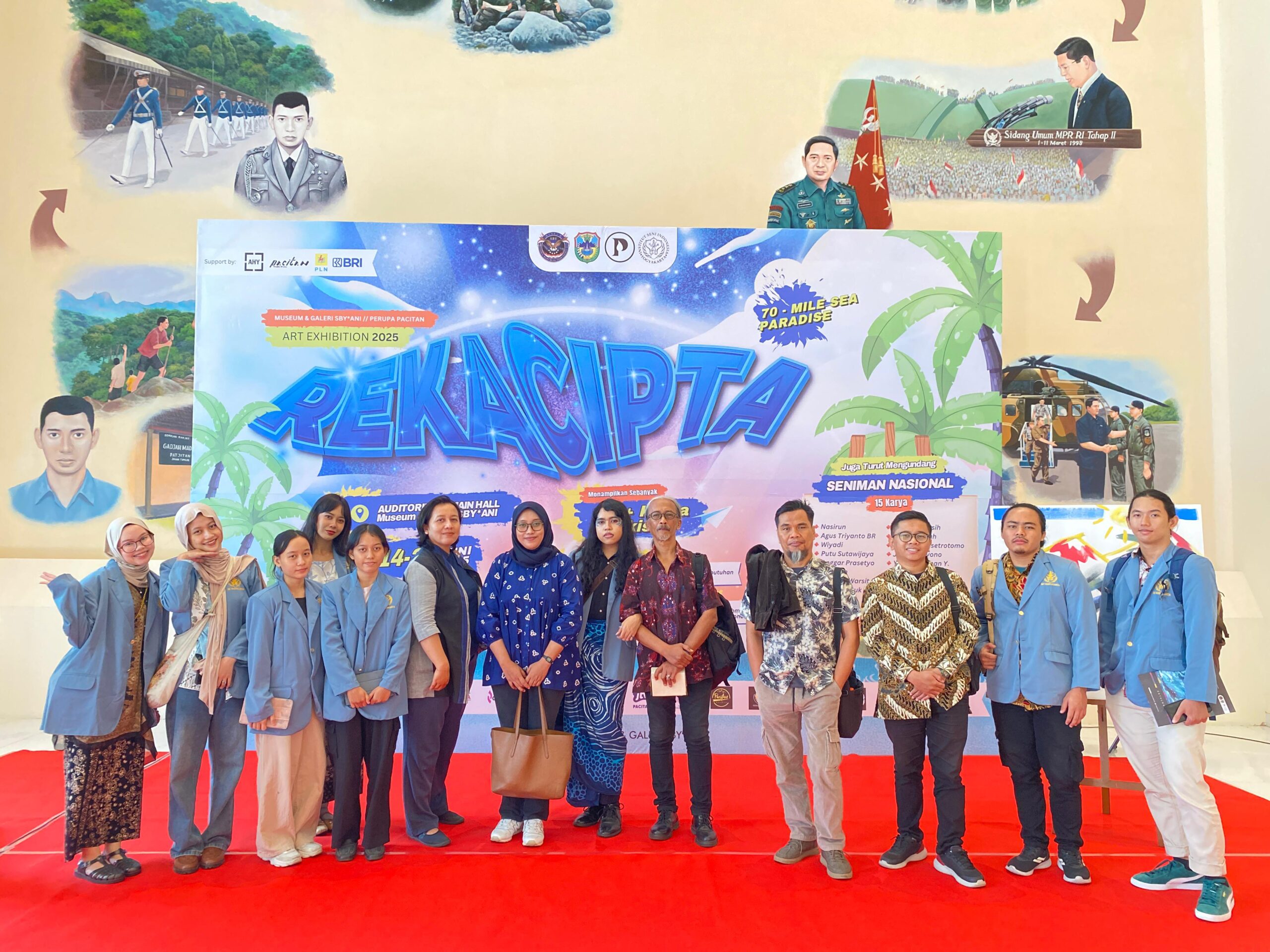 PAMERAN REKACIPTA, PAMERAN BERSAMA DOSEN, MAHASISWA ISI YOGYAKARTA DAN PERUPA PACITAN, MUSEUM DAN GALERI SENI SBY ANI, PACITAN, 14 JUNI 2025